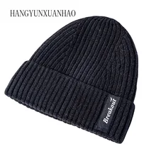 Вязаные шерстяные шапочки, шапка для мужчин и женщин, теплая бархатная вязаная зимняя шапка унисекс, шапочки, шапка в стиле хип-хоп, шапка, шапка, новинка