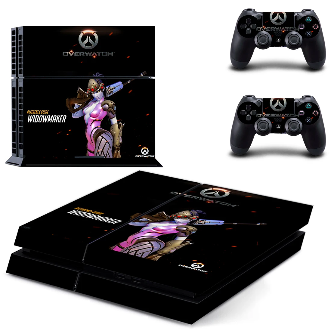 Стильная наклейка на консоль PS4 Playstation 4 + 2 Защитных чехла для контроллеров DPTM2359 |