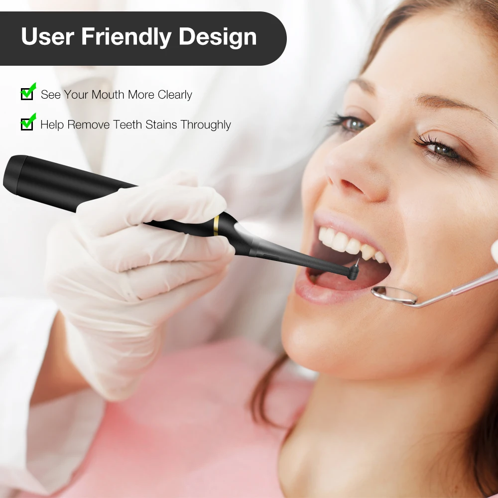 Electric Sonic Dental Calculus Scaler Teeth Whitening Kit Portable with LED Oral Care Teeth Tartar Remover Plaque Stains Cleaner oral irrigator dental cleaner dental scaler