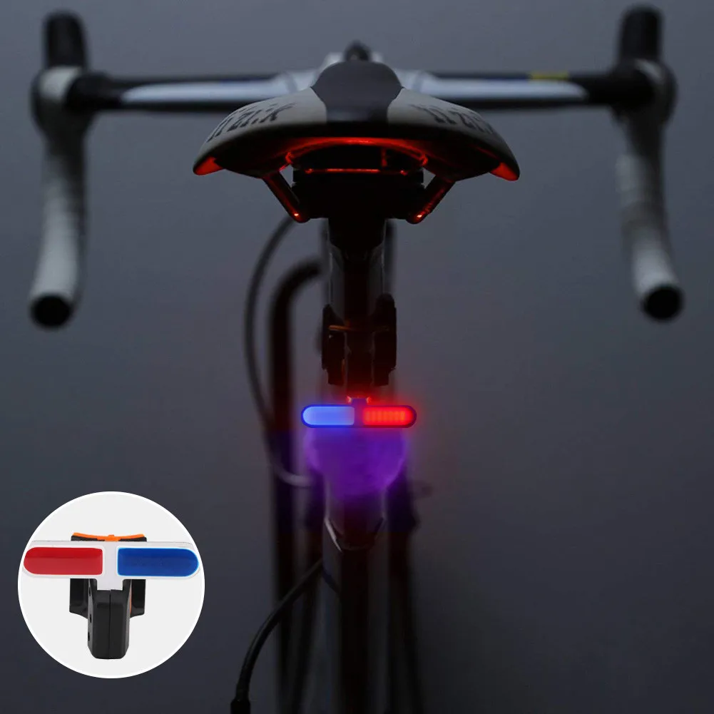 "Мульти Режимы освещения Велосипедный свет, usb-зарядка светодиодный свет велосипеда вспышка задний велосипедный фонарь для горного велосипеда подседельный штырь