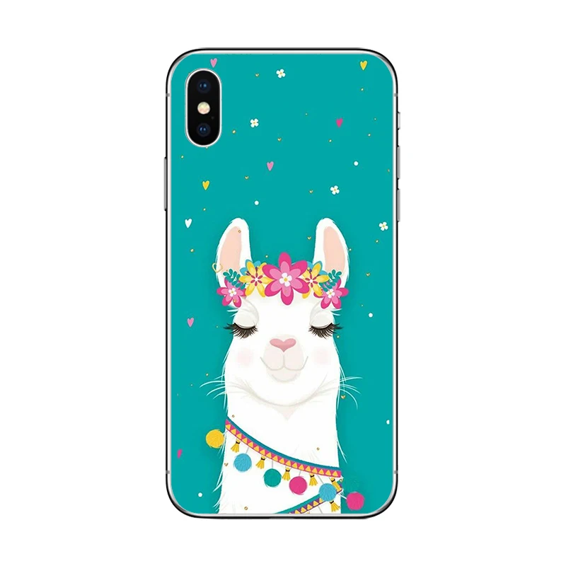 Милый мягкий силиконовый чехол cicibers с ламой и альпакой для iphone 11 Pro Max X XR XS MAX 7 8 6 S