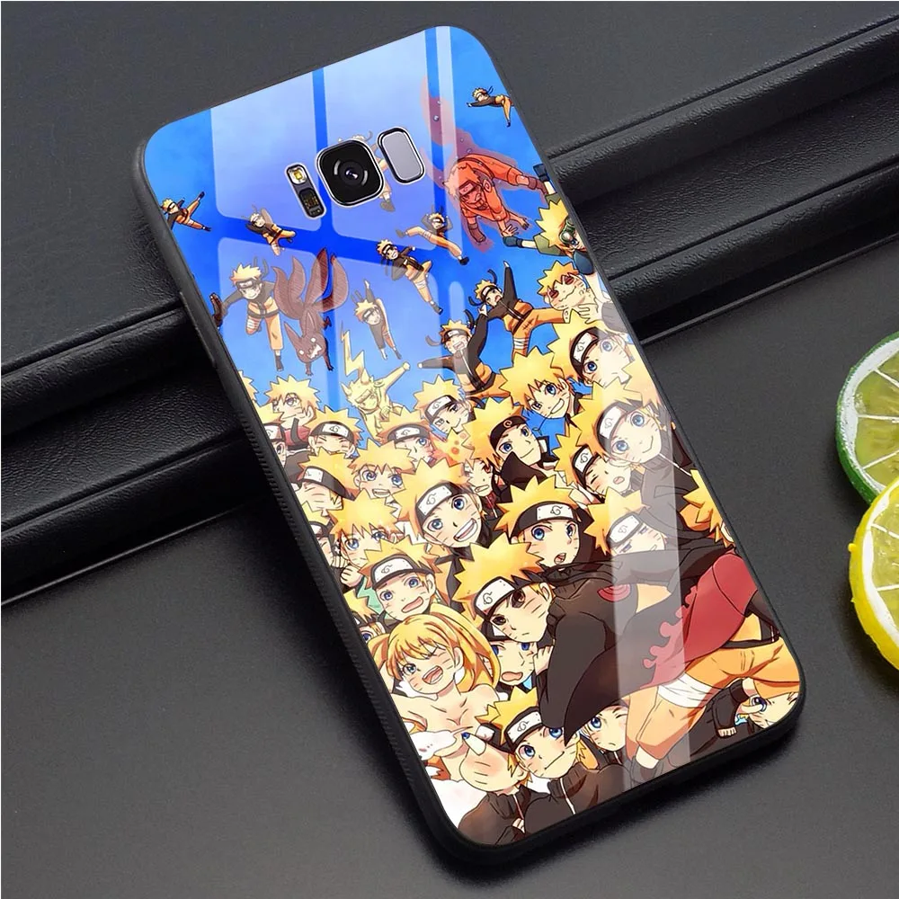 Аниме «Наруто» персонажа чехол из закаленного стекла для телефона для samsung Galaxy S9 чехол для телефона для A10 A20 A30 A40 A50 A60 M40 A70 чехол s задняя крышка - Цвет: K1531611
