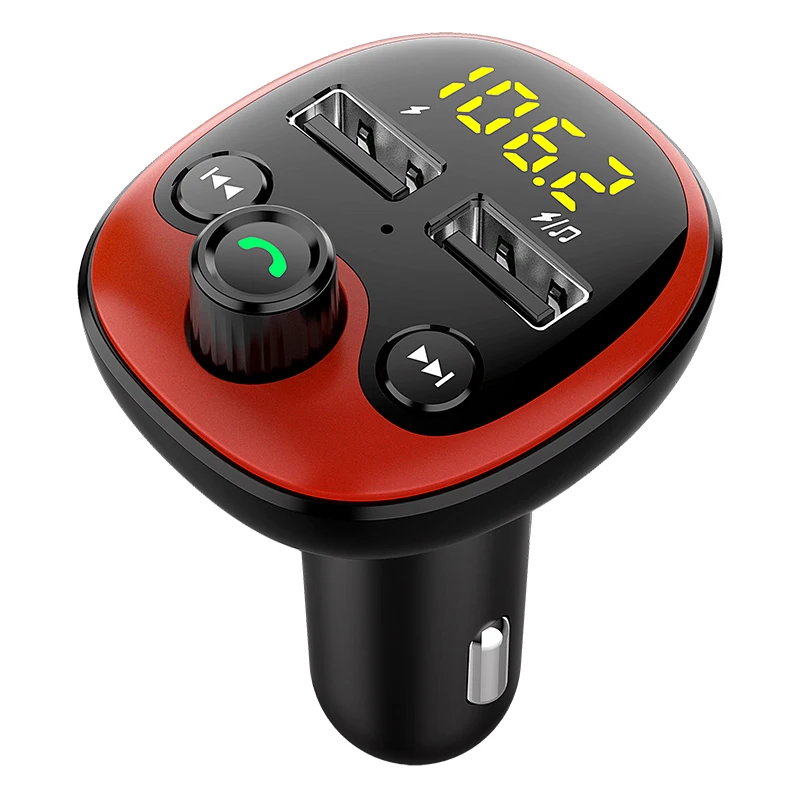 Беспроводной Bluetooth Автомобильный MP3-плеер fm-передатчик Hands-Free Автомобильное зарядное устройство Поддержка U диск/TF карта с цифровым дисплеем экран