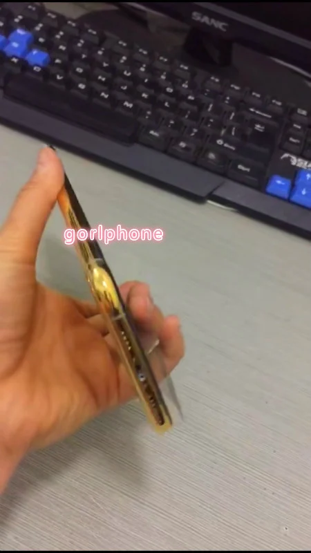 Идеальное качество 24k зеркало золотое шасси задняя дверь для iphone 11 pro max батарея корпус средняя рамка с логотипом