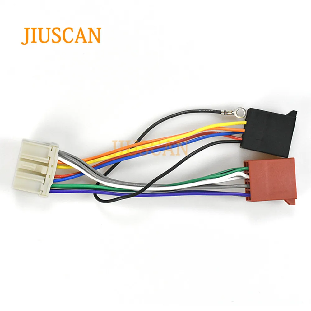 JIUSCAN 12-117 ISO радио адаптер для MITSUBISHI(выберите модели) жгут проводов разъем свинцовый ткацкий станок кабель штекер Адаптер стерео