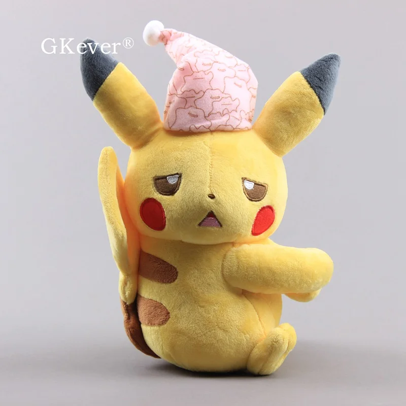 Игрушка Пикачу прекрасный Пикачу Куклы Мягкие животные с Ditto шляпа 1" 28 см детский подарок