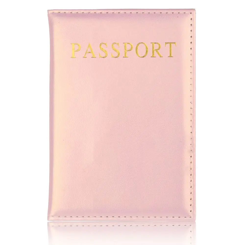 TOURSUIT КОЖАНЫЙ ЛЕГКИЙ бизнес-держатель для паспорта чехол для мужчин и женщин - Цвет: Pink