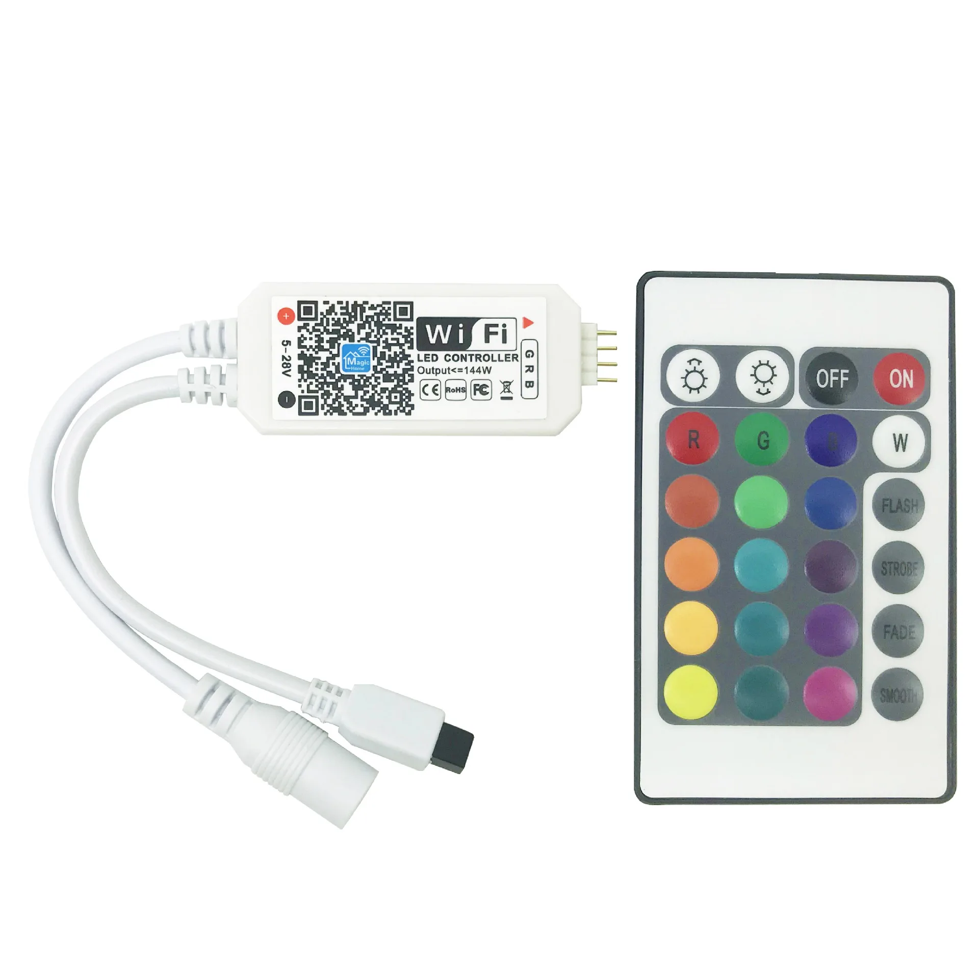 

24 Key LED Controller Amazon EBay RGB Controller WiFi Mini Wireless Strip Light Strip Controller