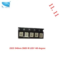 5 шт./лот 0,2 Вт SMD 940nm невидимый инфракрасный светодиодный IR светодиодный 14 мил чипы 2835 поверхностного монтажа устройства 140 градусов для камеры безопасности