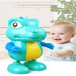 Jouet de Simulation de dinosaure pour enfants, 3 ans, danse électrique, lumière et musique, jouet éducatif 