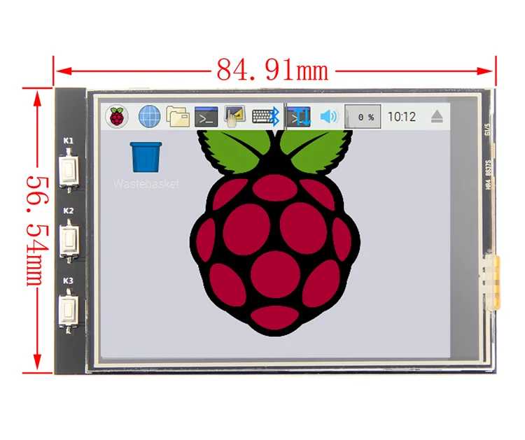 3,2 Дюймов малиновый пирог 4 поколения дисплей TFT сенсорный экран Высокая скорость SPI