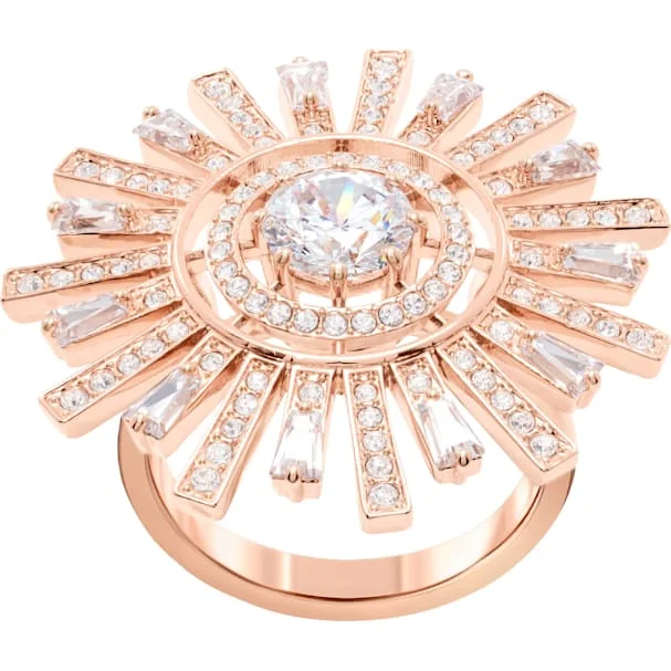 

PBS High Quality 1:1 Exquisite Swa Jewelry Sunflower Ring Logo Free Packaging Manufacturers Wholesale