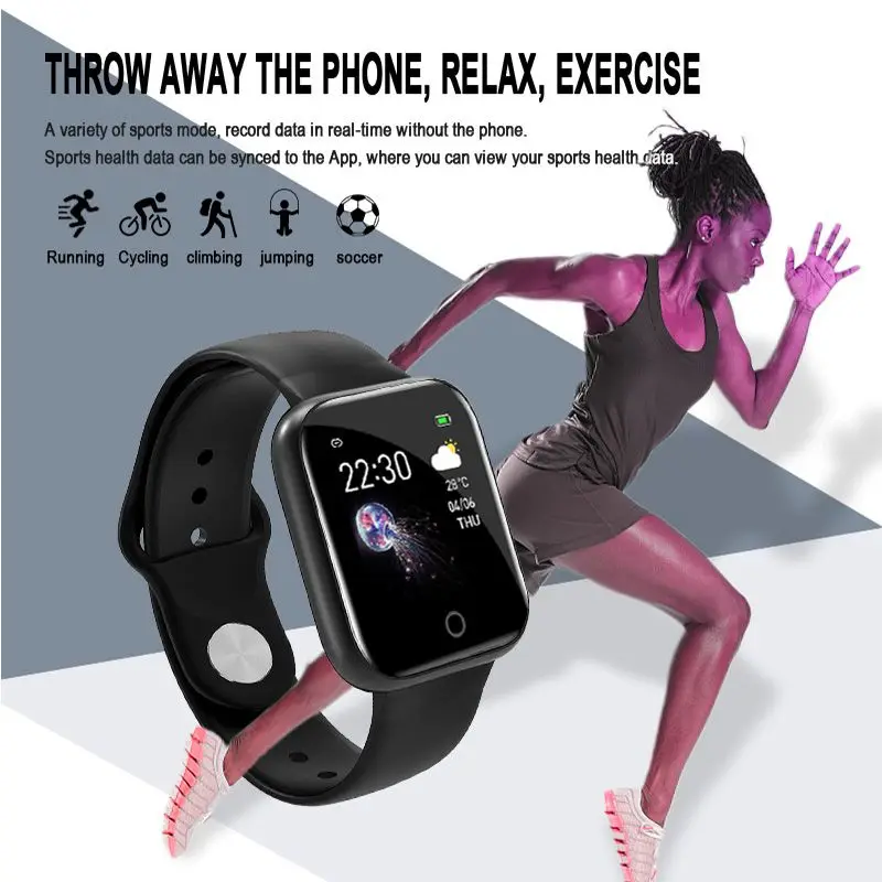 

I5 Color Screen Smart Bracelet Fashion Waterproof 1.3 Inch Heart Rate Blood Pressure Monitoring Support IOS / Android System