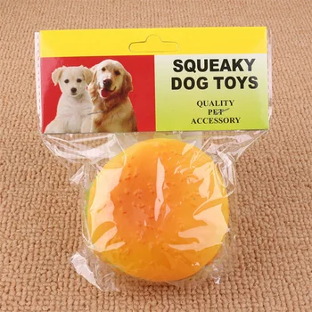 

Burger Style Vinyl Dog Toys Puppy Flexible Chewy Squeaky Cat Dogs Interactive Chew Toy For Small Medium Dogs Pet Supplies