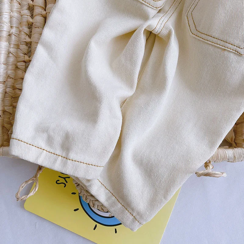MILANCEL Autumn Fashion Denim Kids Baby Girls and Boys Jeans  Straight Toddler Pants 5