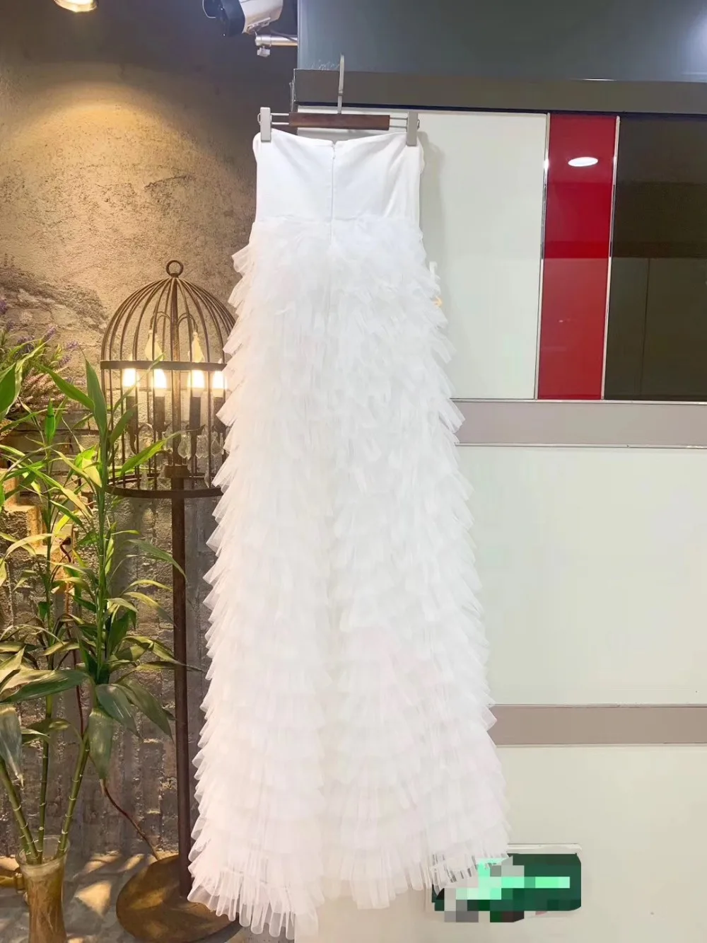 Женский белый без бретелек спагетти ремень Vestidos знаменитостей вечеринка Bodycon Длина до пола