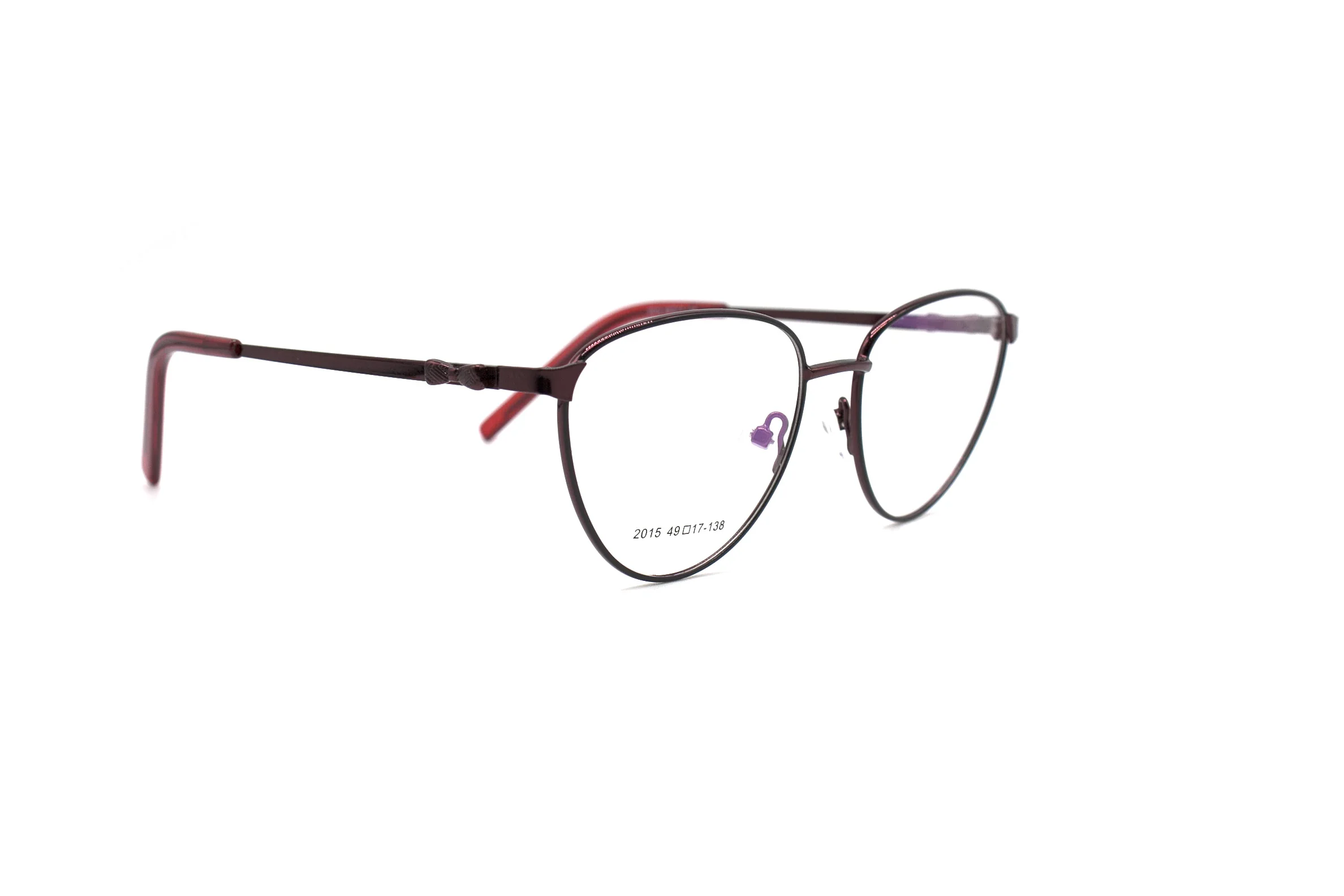 LuckTime Casual Fashion Glasses Frame Metal Retro Woman Myopia Eye Glasses Frame Lucky Time Prescription Glasses Frame - Цвет оправы: Red