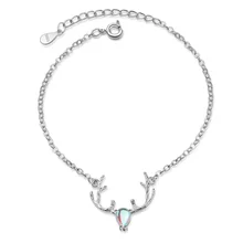 Темперамент популярная дикая атмосфера великолепные красочные кристалл лося женские модели браслеты из серебра 925 пробы JO080