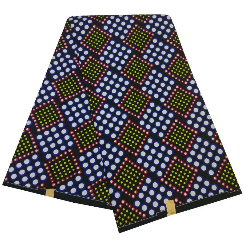 Полиэстер Анкара африканская вощеная ткань принтом 6 ярдов ткань Вощеная африканская с принтом восковая ткань для платья - Цвет: HS450922D12