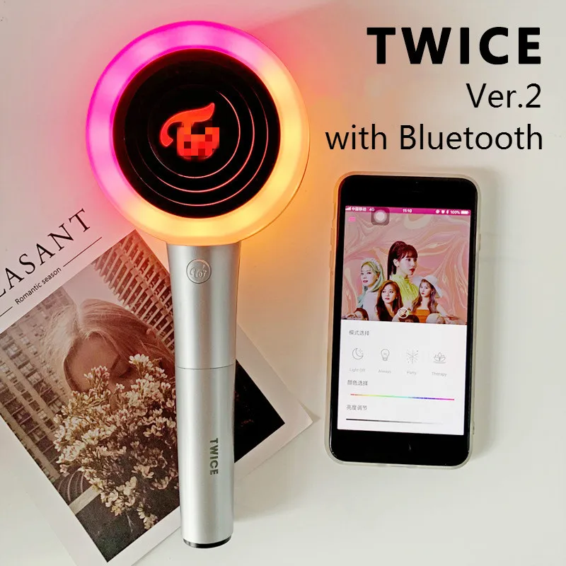 

Kpop Light Stick Twice Ver.2 Fanlight with Bluetooth Candy Bong Z Concert Support Glow up Lamp LED Children Christmas Party Toys