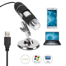 Портативный USB цифровой микроскоп 40-1000x 8-светодиодный мини-микроскоп Эндоскоп камера операционная система windows 7 8 10/Vista/XP