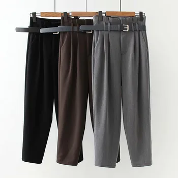 

Cthink Fashion High Waisted Women's Pants Stylish Autumn 2020 Harm Pants For Woman Stylish Office Lady Solid Streetwear Women