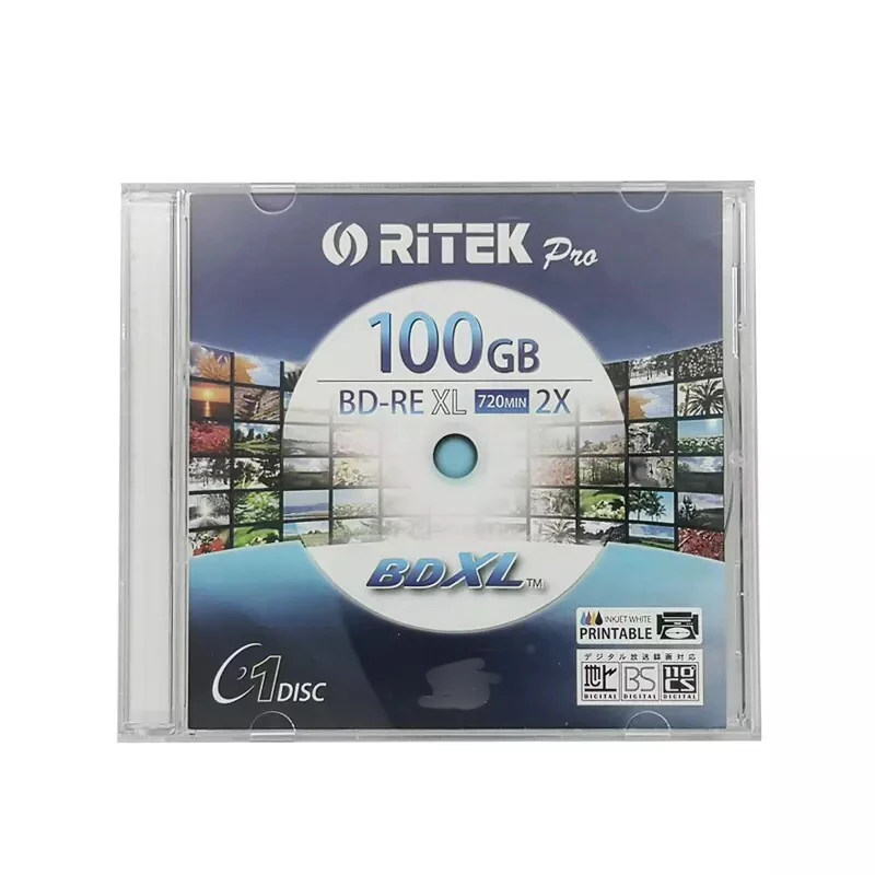 Оптовая продажа 1 шт. 100 ГБ 2X печатные диски BD-RE XL | Электроника
