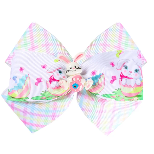 ncmama Easter Day Hair Clips For Girls Kids Glitter Stack Radish Hairclip Rabbit Hair Bows Hairpins Hair Accessories 10