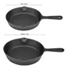 16cm 20cm Vintage Cast Iron Skillet Frying Pan Burnt Non-stick Crepe Maker Kitchen Cooking Appliance 6