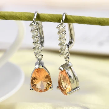 

Fashion Women Drop Earrings Classic Girl Zircon Stone Dangle Earring Jewelry for For Women Wedding Statement Earrings
