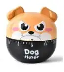 dog Растительная форма с мультяшным животным, 60 минут, таймер, удобный в эксплуатации, кухонный таймер, для приготовления пищи, для выпечки, кухонные инструменты, украшение дома - Цвет: dog