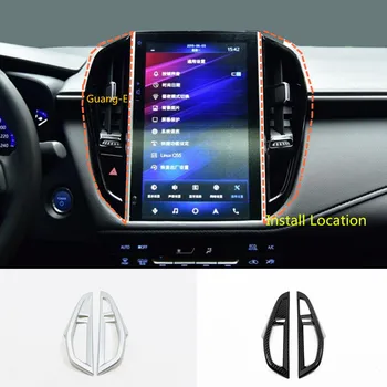 

car inner garnish cover instrument panel trim front middle air conditioning Outlet Vent 2pcs For Toyota Corolla Altis 2019-2020