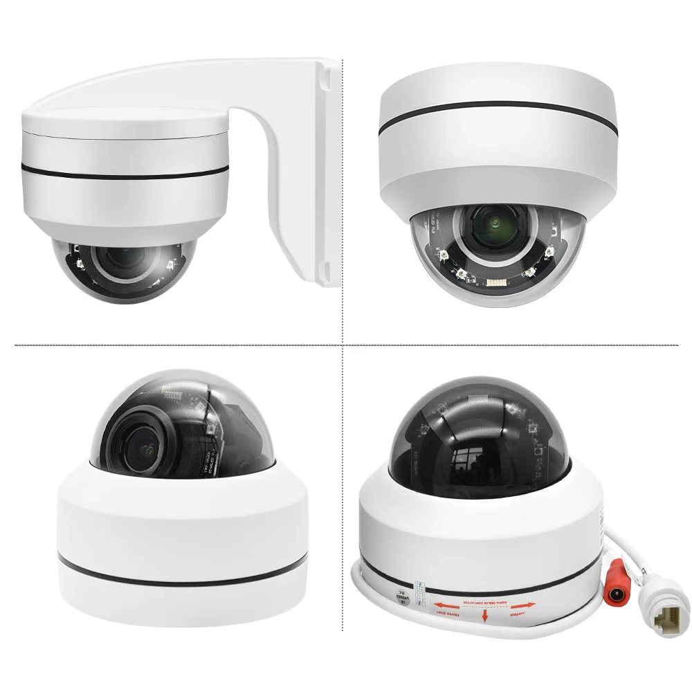 Hikvision совместимая PTZ IP камера 5MP 4X 16X зум скоростная купольная наружная IR 50M H.265 CCTV