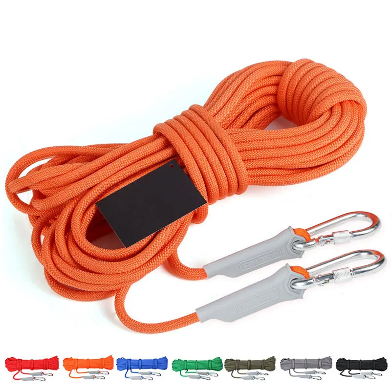 

10M /20M Rock Climbing Cord Outdoor Hiking Accessories Rope 9.5mm Diameter 2600lbs High Strength Cord Safety Rope X308D