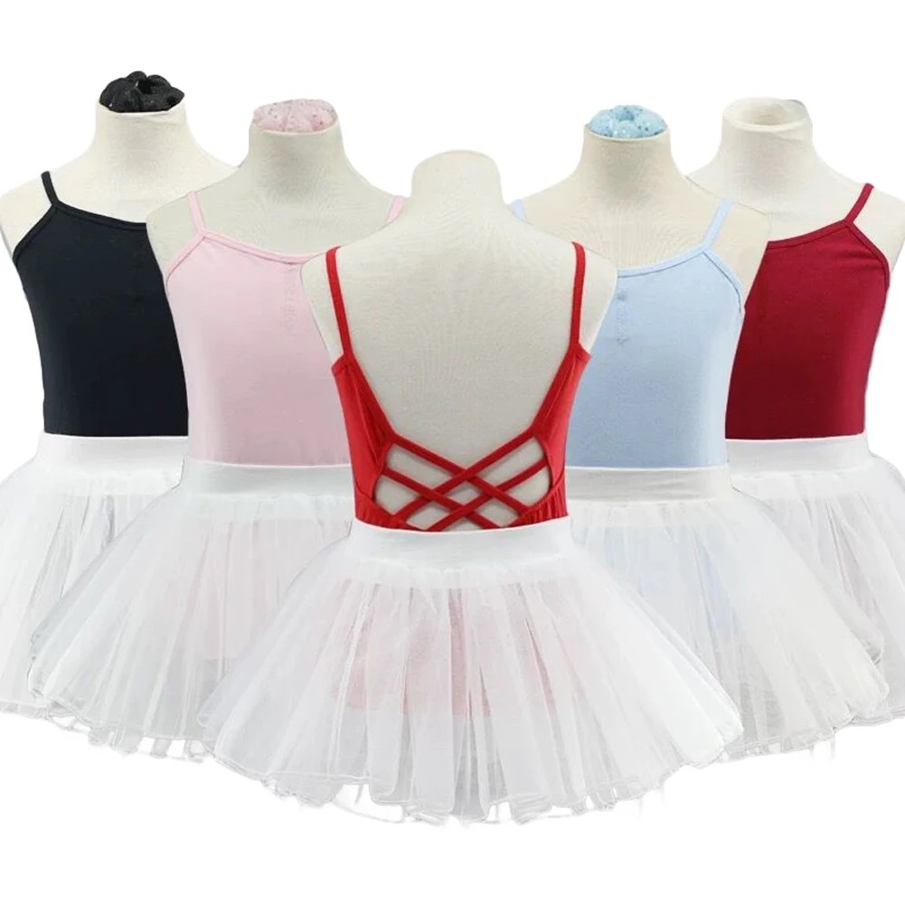 

Комплект из 2 предметов, топ для девушек, трико + юбка, детское танцевальное балетное платье-пачка классические костюмы для танцевальной команды