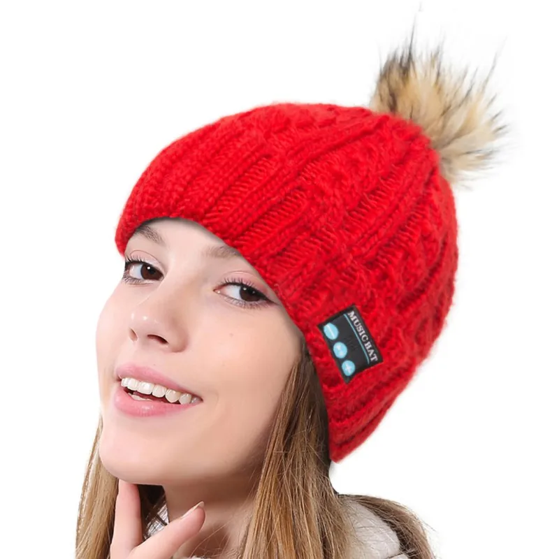For Women Bluetooth Headphones Beanie Men Women Music Hat Super Long Playing Time Earphones