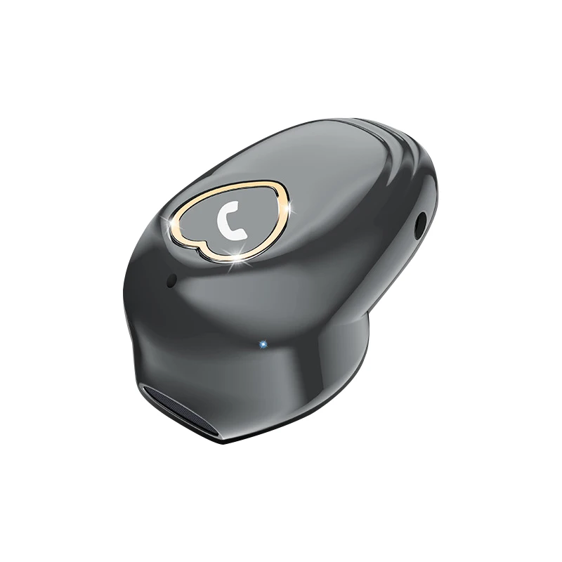 Серый Мини-стерео Bluetooth наушники, сверхвесовой сабвуфер, беспроводная гарнитура, Bluetooth наушники, невидимые вкладыши для Ios для Xiaomi - Цвет: Серый