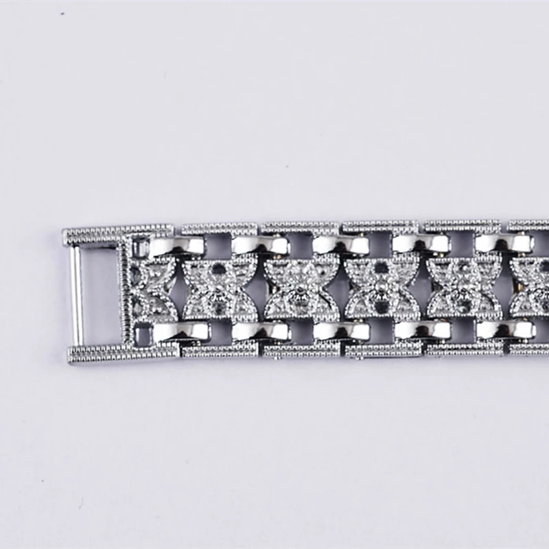 Women silver bracelet watch fashion women watches rhinestone steel ladies wristwatch luxury female clock gift
