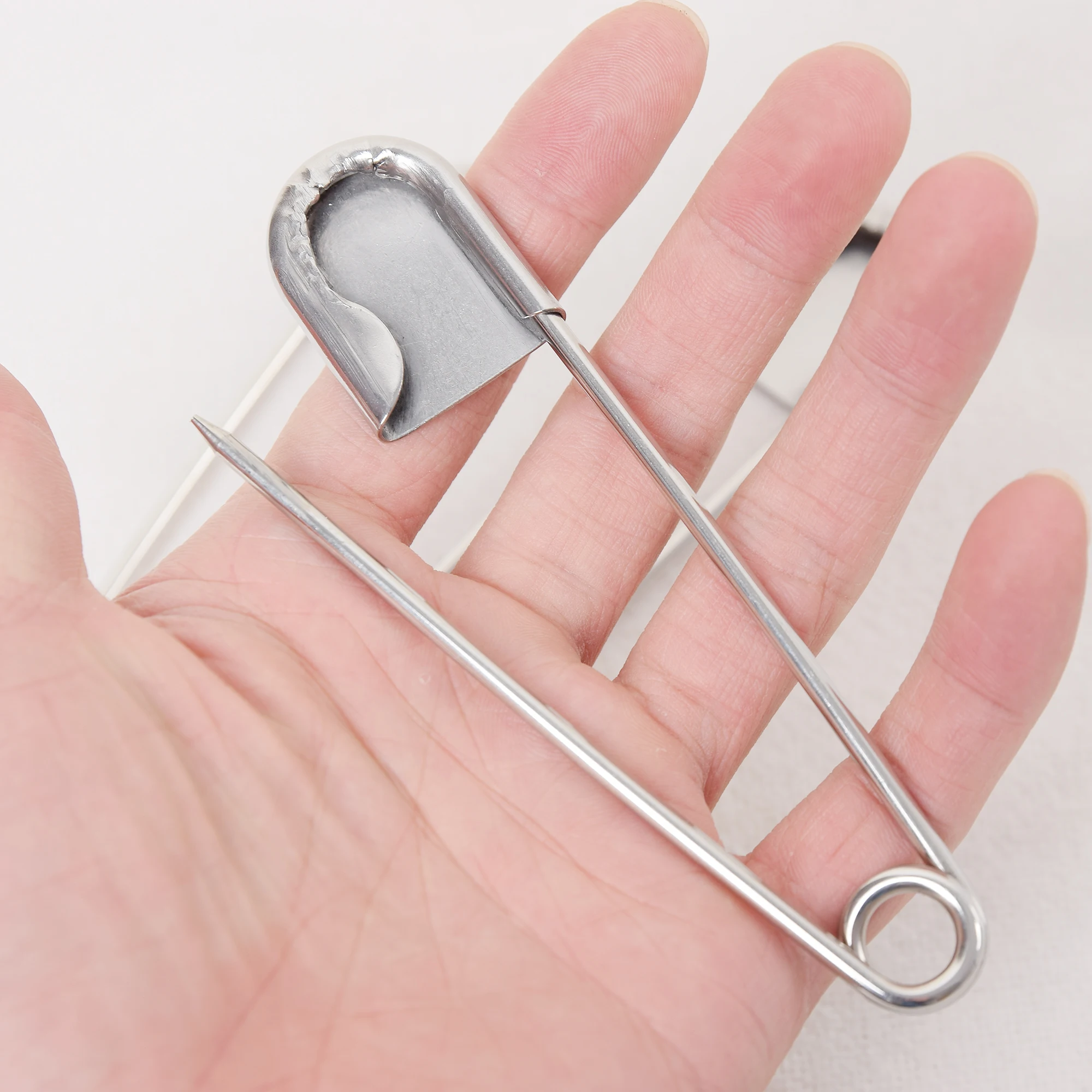 Giant Safety Pins Extra Large 128mm Pins Silver Brooch Jumbo