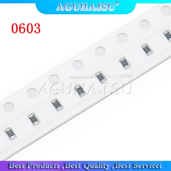 

100pcs 0603 SMD 1/8W chip resistor resistors 0 ohm - 10M ohm 0R 4.7R 100R 200R 220R 1K 4.7K 4K7 10K 100K 200K 220K resistance