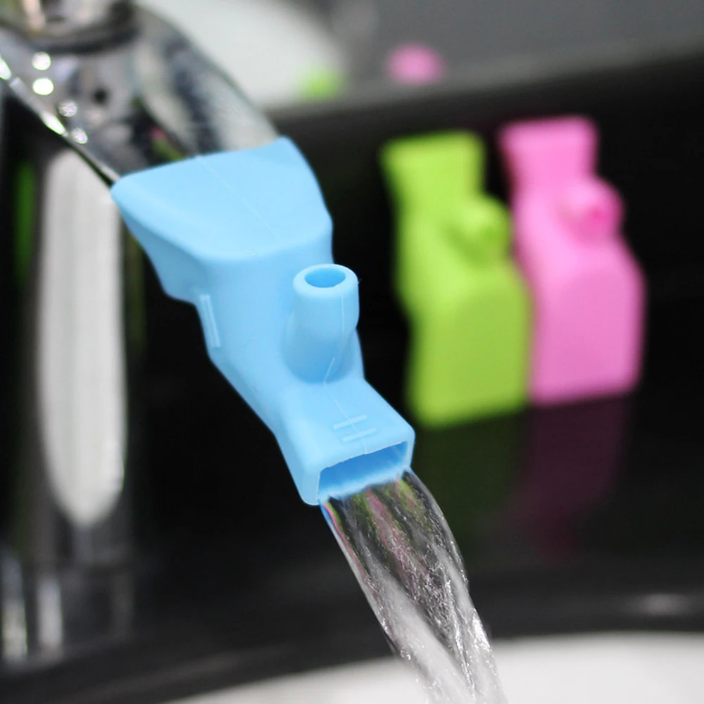 Portable Silicone Fountain Tap Kitchen Home Water Faucet Extender kids Bathroom