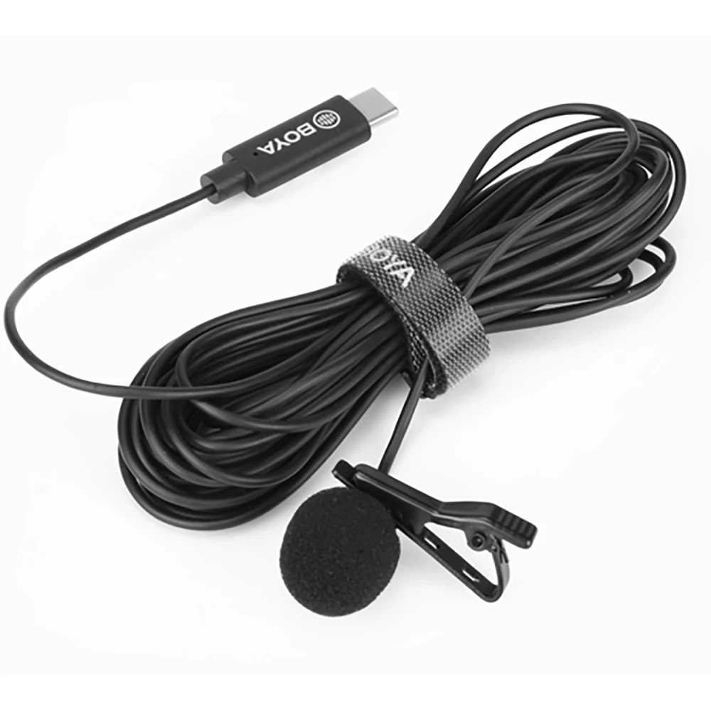 

BOYA BY-M3-OP Clip-on Digital Lavalier Microphone for DJI OSMO Pocket Handheld Camera USB Type-C Vlog Film Video Recording Mic