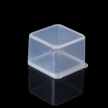 

New Transparent Plastic Small Square Boxes,Packaging Storage Box,With Lid For Jewelry Box Accessories Finishing Box Hardware Par
