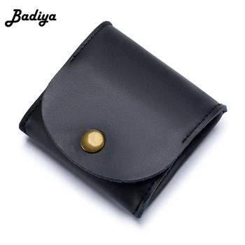 

Luxury Genuine Leather Short Wallet Mini Hasp Soft Purses Key Bags Unisex Coin Purse Gift For Money Pocket Short Storage Purse