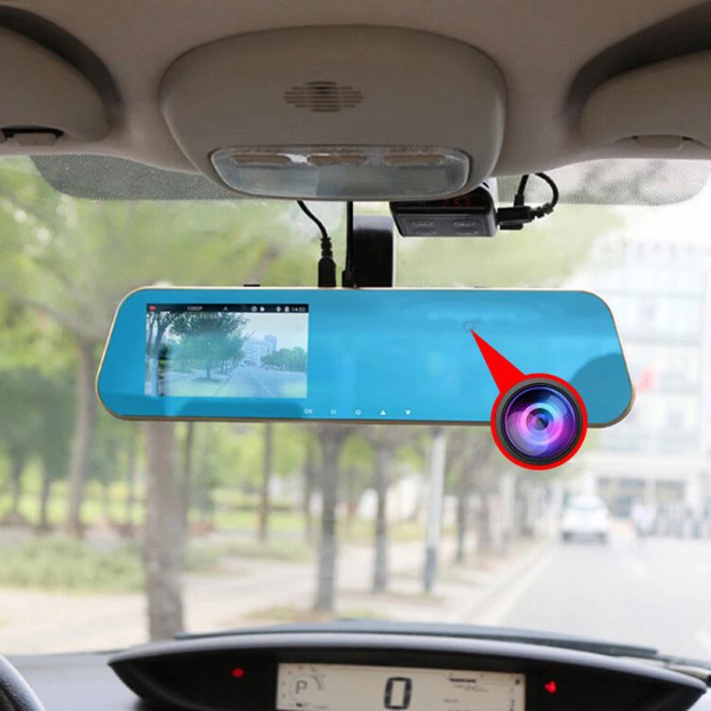 SYS-VSYS-Dual-Cameras-Rearview-Mirror-DVR-Front-2K-1296P-720P-Interior-Cabin-Security-Camera-Dash