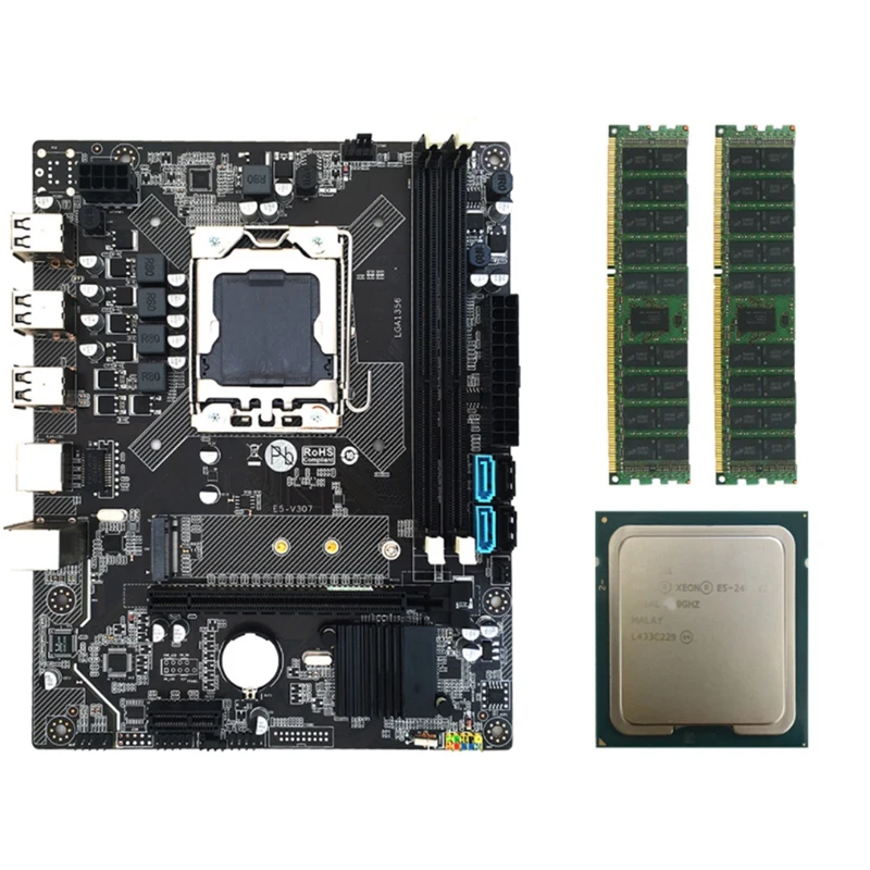 Kit De Placa Base X79 LGA 1356 Con Procesador Xeon E5 2420 CPU De 8GB 