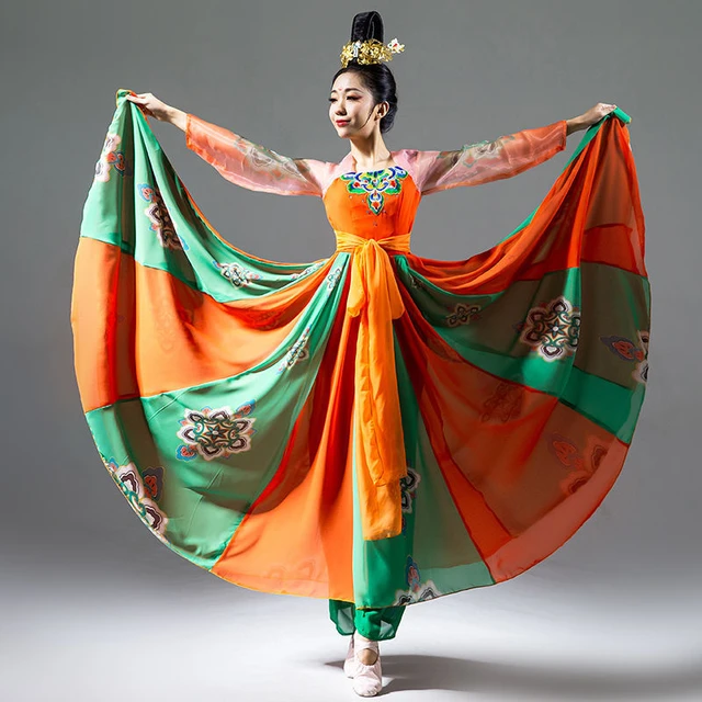 Chinese Dance Costume Women, Stage Clothes Women, Chinese Folk Dance