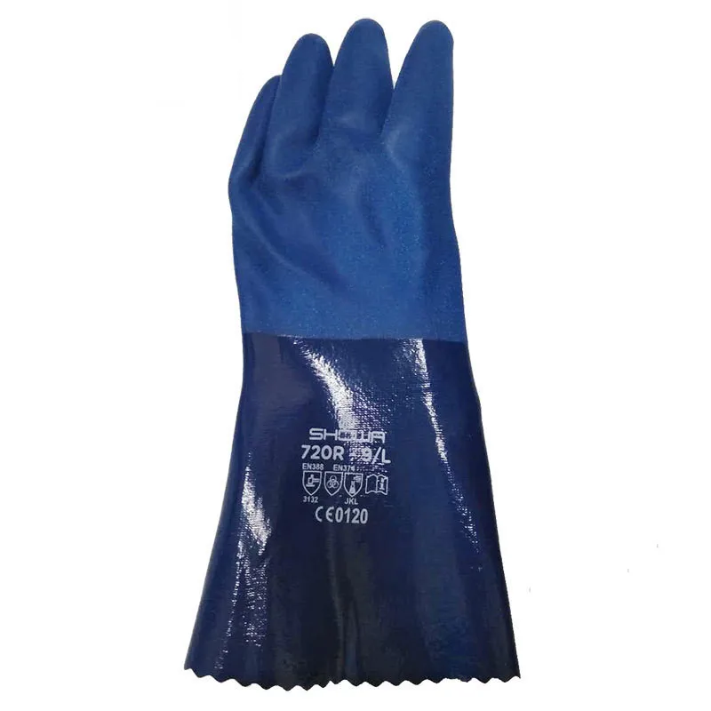 Nitrile перчатки SHOWA Япония против масла и 720 r кислотная основа нескользящая