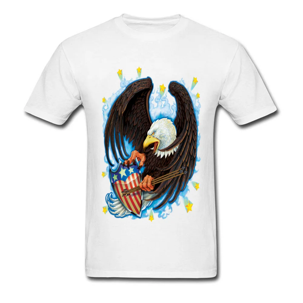 Screaming Eagel T Shirt for Men Street NEW YEAR DAY Tops Tees Short Sleeve Classic Unique Sweatshirts Crew Neck Cotton Fabric Screaming Eagel white