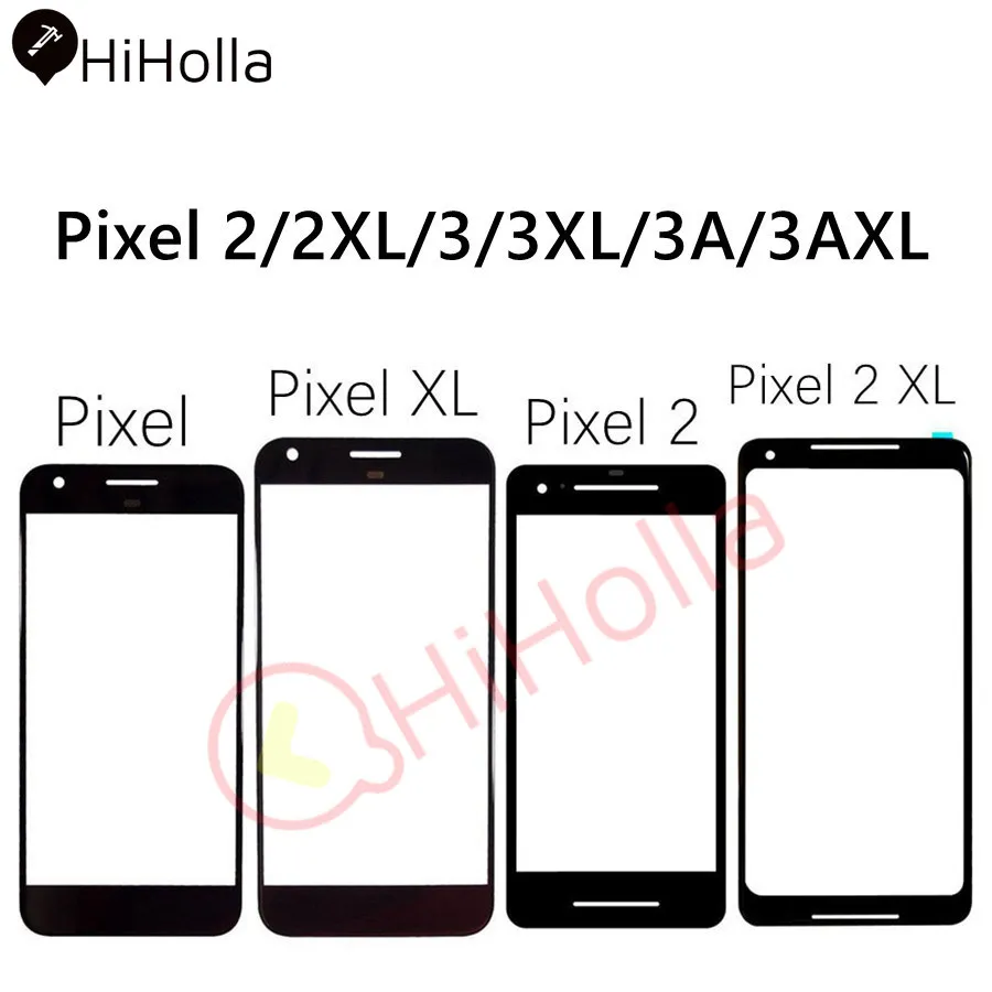 

Front Glass Lens For Google Pixel 2 3 3A XL Outer Glass Touch Screen Panel Cover For Google Pixel 2XL 3XL Front Screen Lens